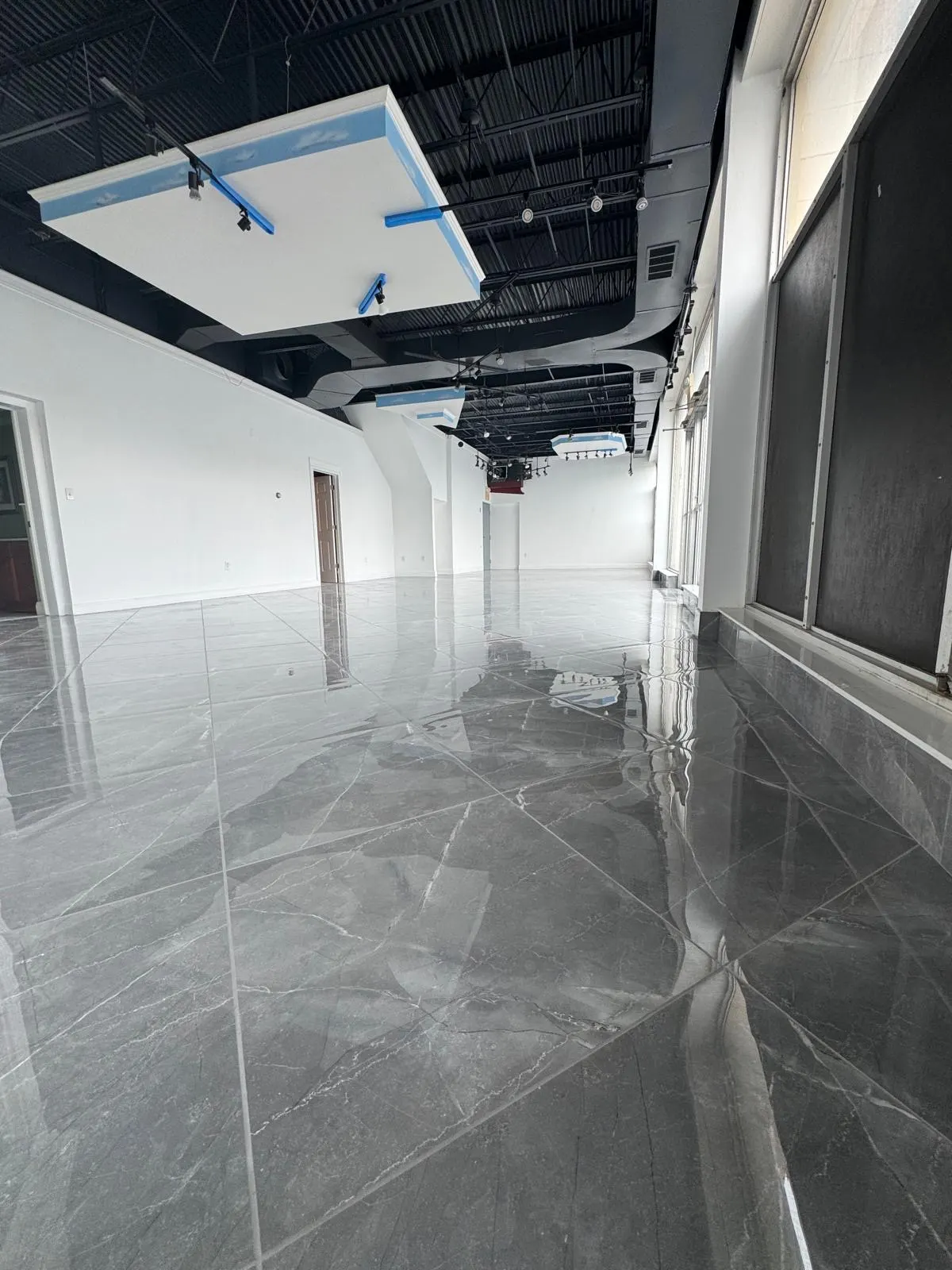 Commercial storefront floor: after