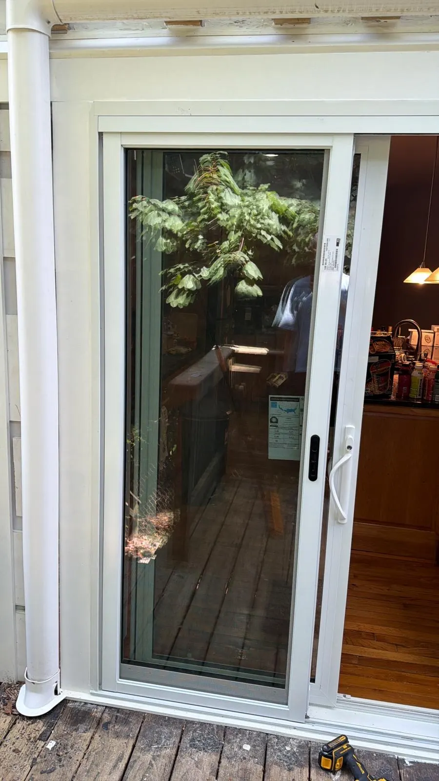 Sliding patio door: finished